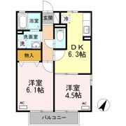 ヴェルドミール山ノ神Ⅱ B棟の間取り画像