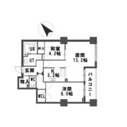 ダイアパレス東札幌Ⅱの間取り画像