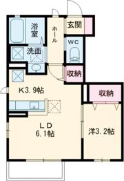 ユアメゾン小山Bの間取り画像