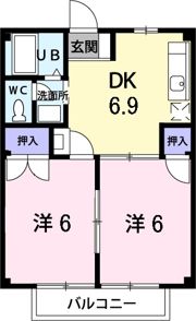 ホーリーハイツAの間取り画像