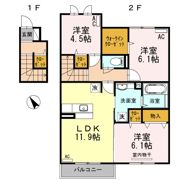D-roomオーク A棟の間取り画像