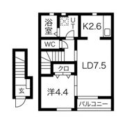 メゾンシャルマンKの間取り画像