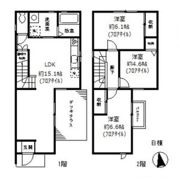 la・casa堀之内 B棟の間取り画像