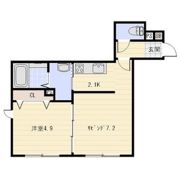 ヴィアーレ若葉の間取り画像
