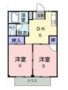 田胡ハイツ Bの間取り画像
