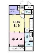 メープルコートの間取り画像
