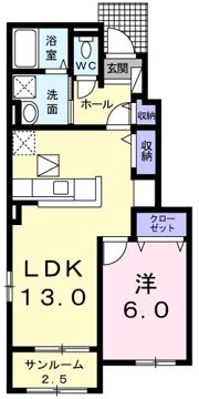 サンライズ七番館の間取り画像