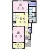 ヒルサイド Ⅰの間取り画像