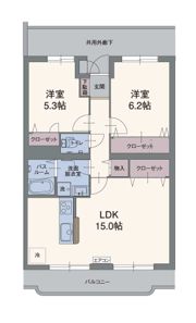 ソレアードKの間取り画像