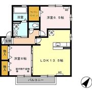 リビングタウンヴェルード Bの間取り画像