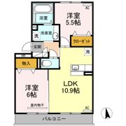 ウエスト ヴィレッジⅡ B棟の間取り画像
