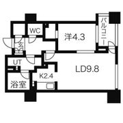 プライムメゾン南2条の間取り画像