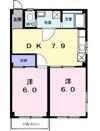 ハイツ本町Bの間取り画像