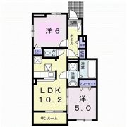 クラール柞原Cの間取り画像