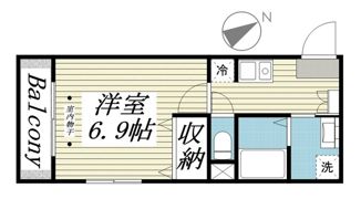 ルッシェロ平井の間取り画像