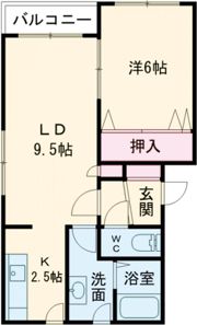 カスティーユ美原の間取り画像
