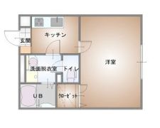 レインボーハイツの間取り画像