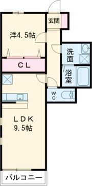 Prim RoseⅢの間取り画像