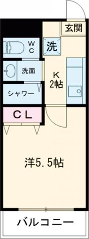 ハイツ村尾の間取り画像