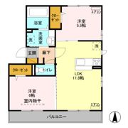 シャンティーユ曙台 Ⅲの間取り画像