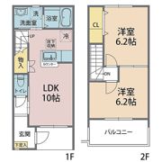 ハルシオン Bの間取り画像