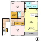 シャ ティグレ 弐番館の間取り画像