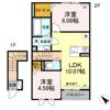 プランドール・越川の間取り画像