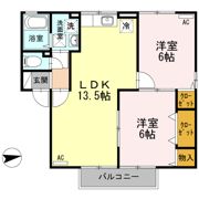 メゾンシャルム木太 A棟の間取り画像