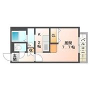 ラウルあいの里の間取り画像