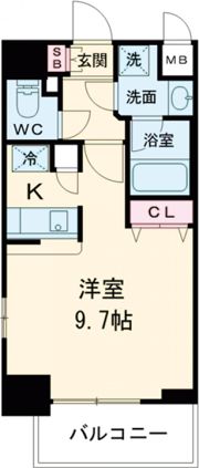 エイペックス神戸みなと元町Coast Lineの間取り画像