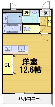 シャルレ11番館の間取り画像