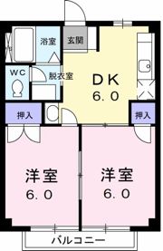 ドミール山田の間取り画像