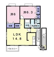 メゾン青山 Bの間取り画像