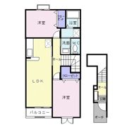 ハーモニーAの間取り画像