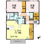 イーストヒルズ高松 Aの間取り画像