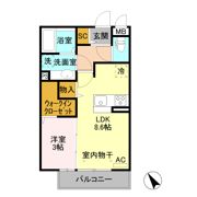 イーストコート Aの間取り画像