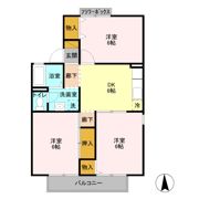 グリーンパーク櫛引 第1の間取り画像