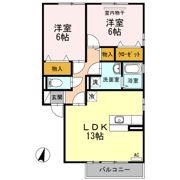 ソレイユ千田 A棟の間取り画像