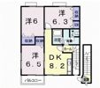クレセント上乃木Cの間取り画像