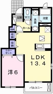 ハマナスⅡの間取り画像
