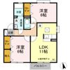 フィオーレ Bの間取り画像