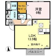 プロムナードさくら Aの間取り画像
