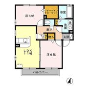リビングタウン大和南 Aの間取り画像