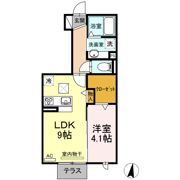 アムール二本松 Bの間取り画像