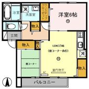 プランドール若江 A棟の間取り画像