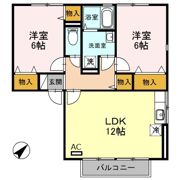 ラ・ヴィーダー Bの間取り画像