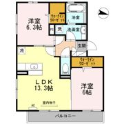 ウィル古新開の間取り画像