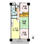 サンスカイハイツの間取り画像