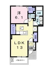 ニューシャンティ 藤田の間取り画像
