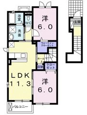 ティア コートの間取り画像